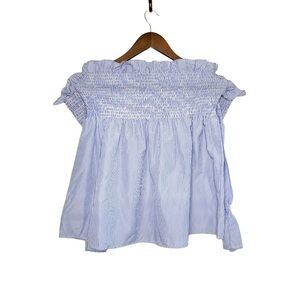 RUE 21 Off-Shoulder Smocked Striped Blouse/Top
